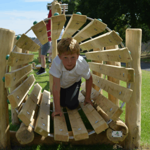 Playground Timber Crawl Tunnel