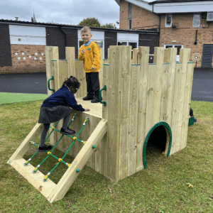 Playground Role Play Castle with Slide & Drawbridge