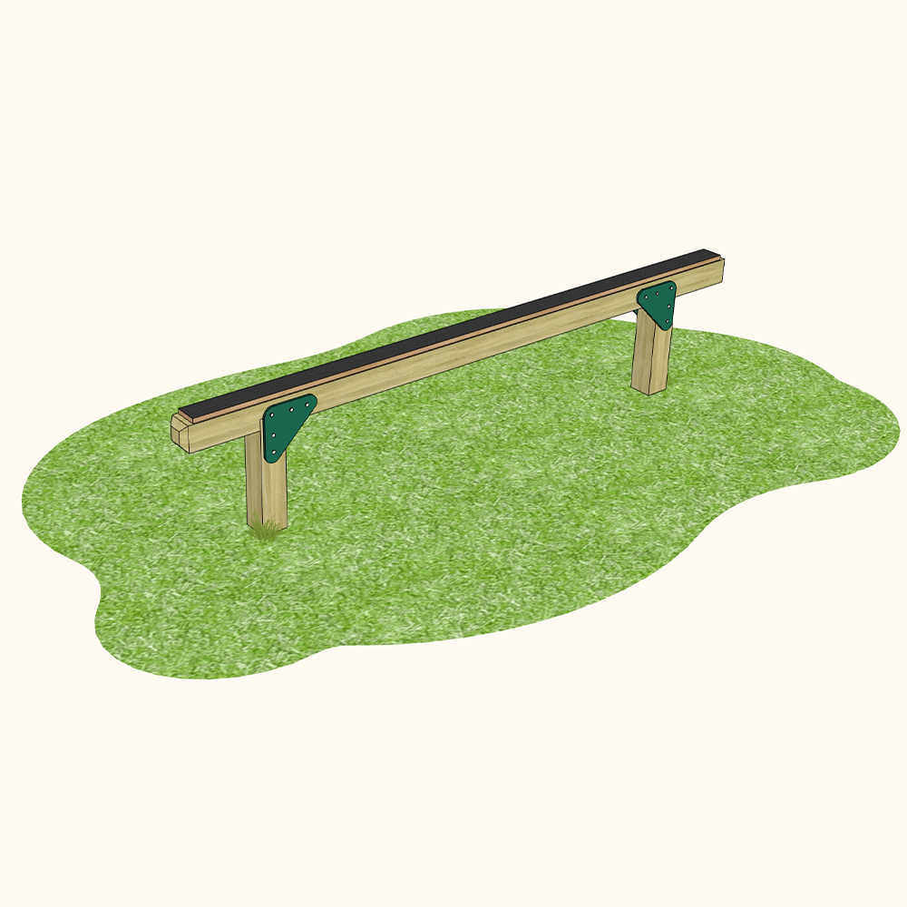 Playground Balance Beam Log