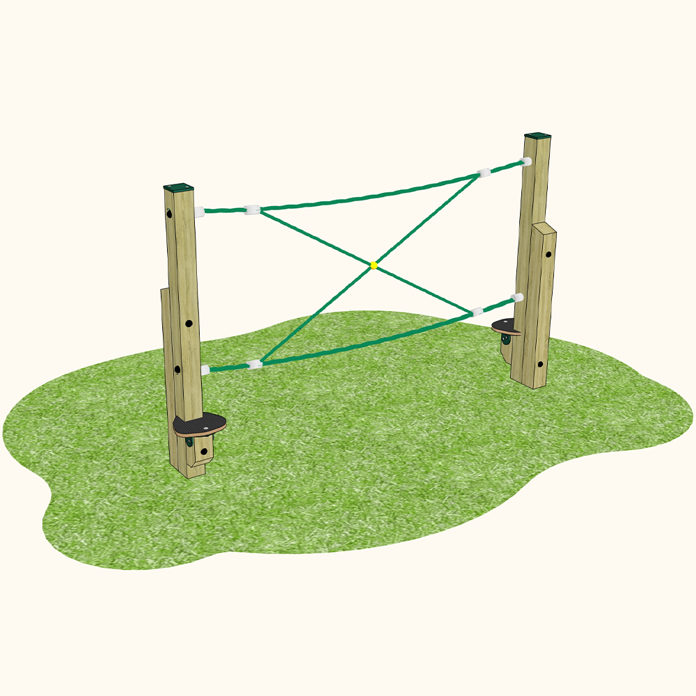 Playground Climbway ‘X’ Rope Crossing