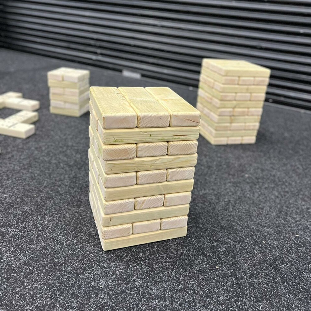 Outdoor Giant Wooden Stacking Tower