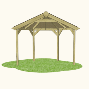 Hexagonal Half Outdoor Classroom (Canopy Only)