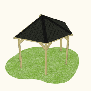 Hexagonal Half Outdoor Classroom (Canopy Only)
