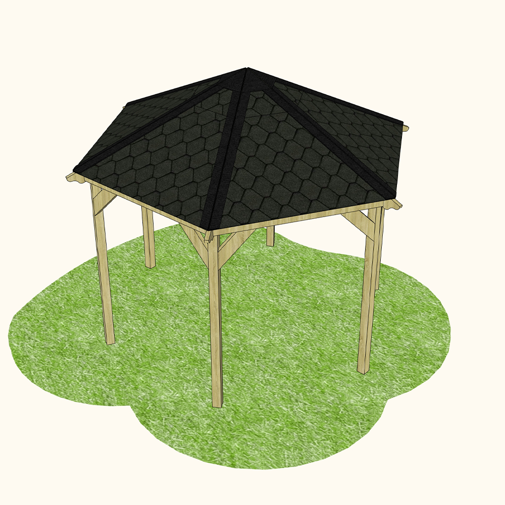 Hexagonal Outdoor Classroom (Canopy Only)