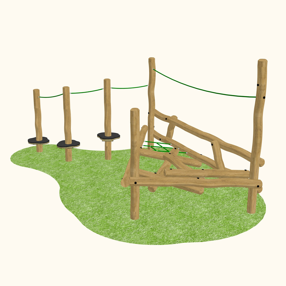 Kinder Low Robinia Scramble Stack (With Disc Poles)