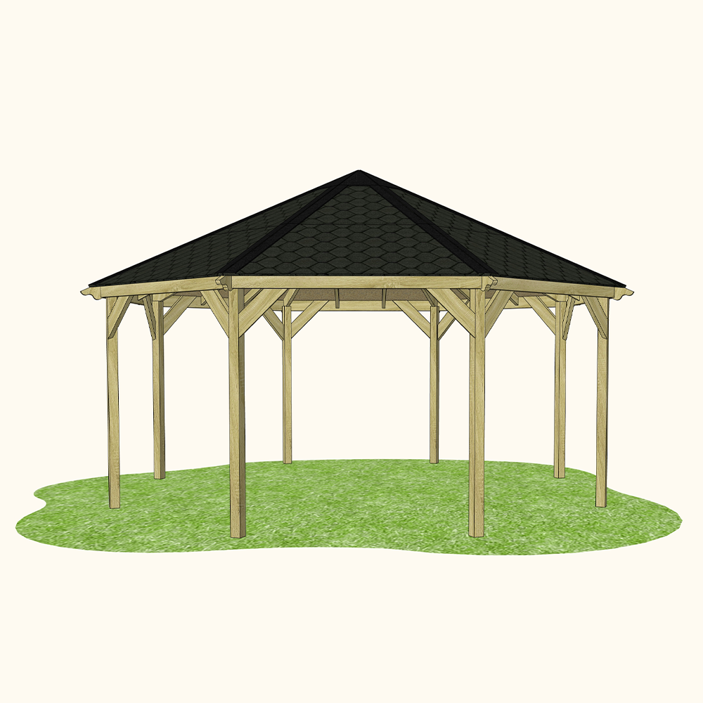 Octagonal Outdoor Classroom (Canopy only )
