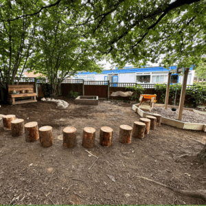Outdoor Natural Rustic Log Seats
