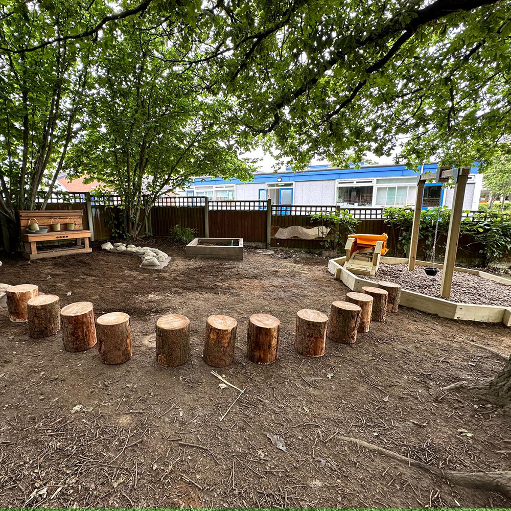 Outdoor Natural Rustic Log Seats
