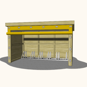 Playground Bike and Scooter Storage Shelter