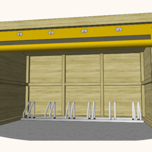 Playground Bike and Scooter Storage Shelter