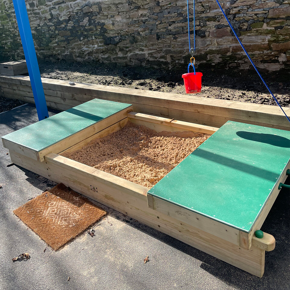 Playground Sandpit Sliding Box