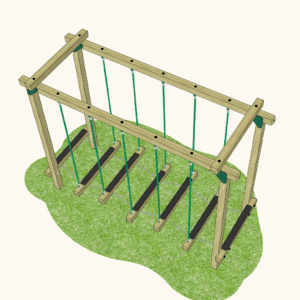 Playground Tiered Log Trail