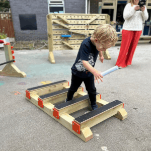 Playground Wooden Floor Ladder