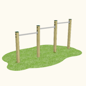Playground Timber Pull-Up Bars