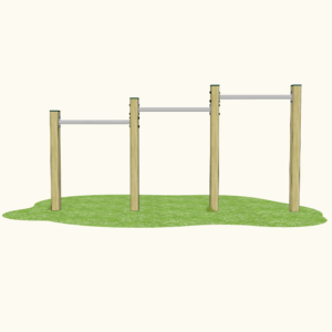 Playground Timber Pull-Up Bars