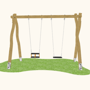 Robinia Cradle & Flat Swing Set – Thames