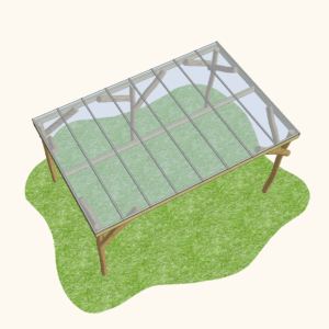 Robinia Shelter with Clear Roof