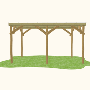 Robinia Shelter with Clear Roof