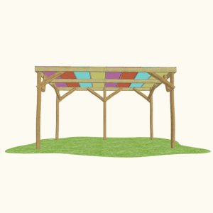 Robinia Shelter Multicoloured Perspex Roof