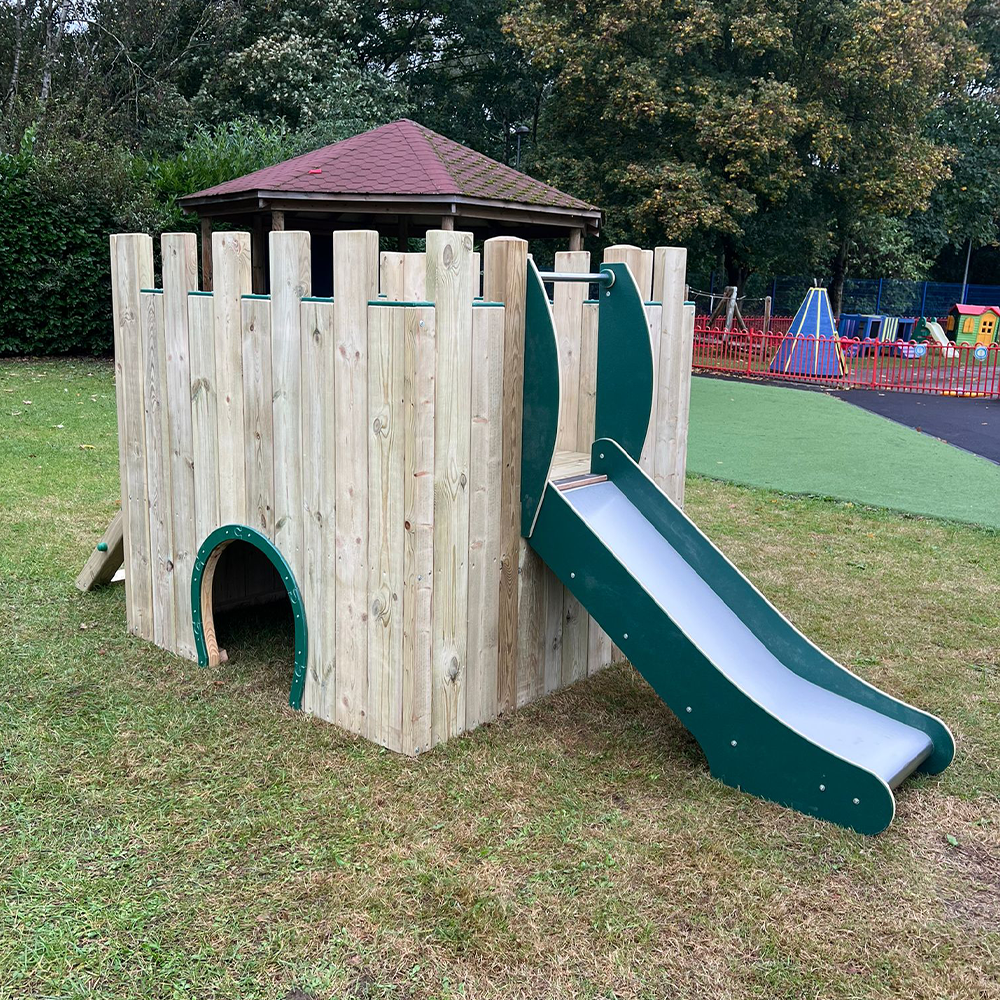 Playground Role Play Castle with Slide & Drawbridge