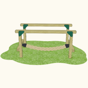 Playground Rope Balance Bridge