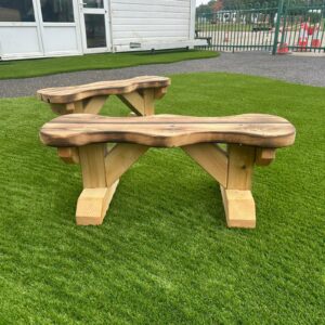 Outdoor Rustic Stage Roleplay Bench