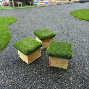 Outdoor Playground Grass Seating Stools