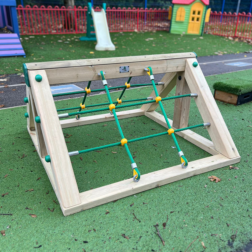 Wooden Playground Net Climbing Frame