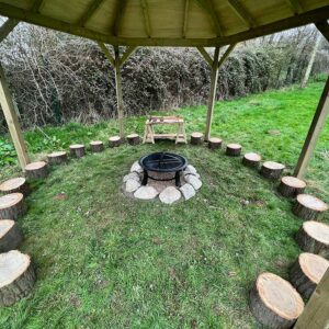 Outdoor Natural Rustic Log Seats