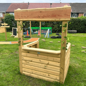 Early Years Wooden Ticket Booth Roleplay Stand