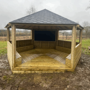 Outdoor Classroom (Half Enclosed Sides and Seating)