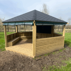 Outdoor Classroom (Half Enclosed Sides and Seating)