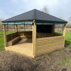 Outdoor Classroom (Half Enclosed Sides and Seating)