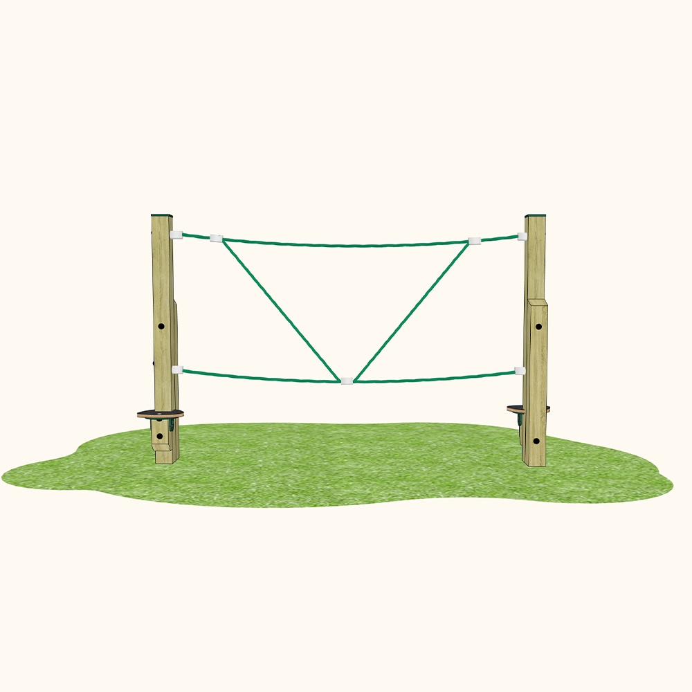 Playground Climbway ‘V’ Rope Crossing