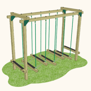 Playground Tiered Log Trail