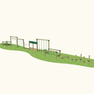 Broxa Playground Robinia Trim Trail (10 Set) – Straight