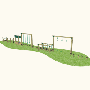 Daintree Playground Robinia Trim Trail (8 Set) – Straight