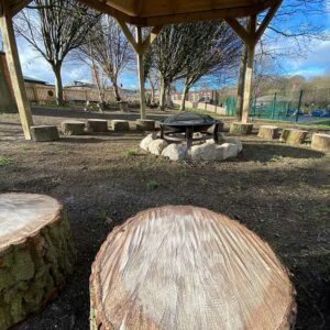 Outdoor Natural Rustic Log Seats
