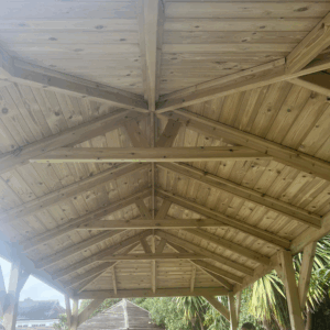 Rectangle Outdoor Classroom Shelter (Sides & Seating)