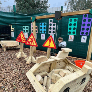 Outdoor Construction Road Signs (Set of 3)