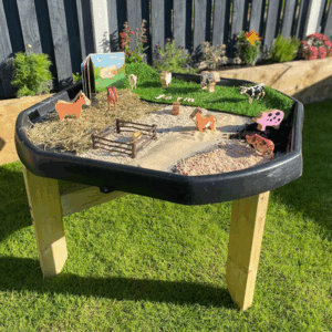 Outdoor Wooden Foldable Tuff Tray Stand