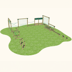 Playground Square ‘U’ Shaped Trim Trail – Dalby (12 Set)