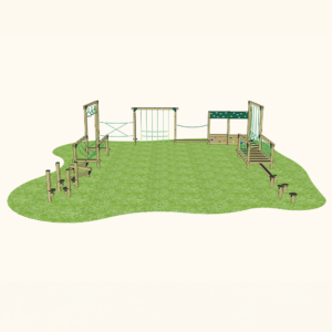 Playground Square ‘U’ Shaped Trim Trail – Dalby (12 Set)