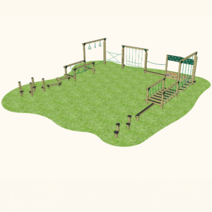 Playground Square ‘U’ Shaped Trim Trail – Dalby (12 Set)
