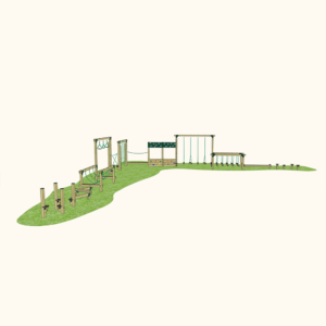 Playground L Shaped Trim Trail – Dalby (12 Set)