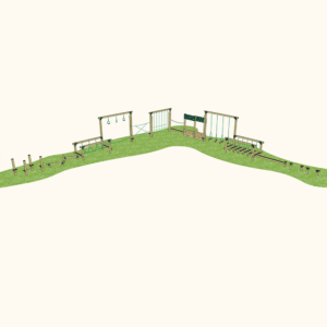 Playground L Shaped Trim Trail – Dalby (12 Set)