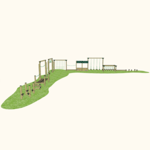 Playground L Shaped Trim Trail – Epping (14 Set)