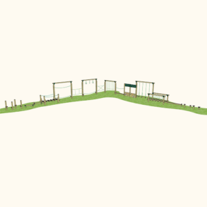 Playground L Shaped Trim Trail – Epping (14 Set)